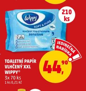 TOALETNÍ PAPÍR VLHČENÝ XXL WIPPY