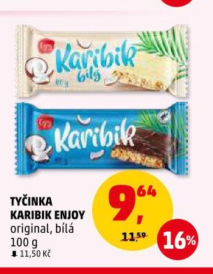 TYČINKA KARIBIK ENJOY original, bílá