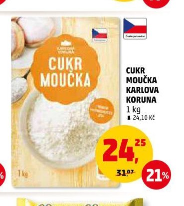 CUKR MOUČKA KARLOVA KORUNA