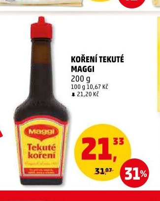 KOŘENÍ TEKUTÉ MAGGI