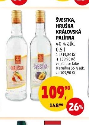 Švestka, Hruška Královská Palírna