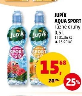 JUPÍK AQUA SPORT různé druhy 0,5 l