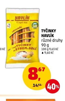 TYČINKY HAVLÍK