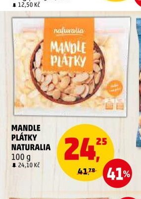 MANDLE PLÁTKY NATURALIA