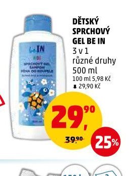DĚTSKÝ SPRCHOVÝ GEL BE IN