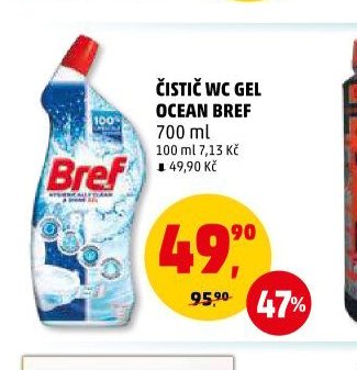 ČISTIČ WC GEL OCEAN BREF