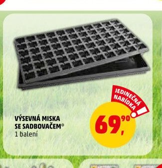 VÝSEVNÁ MISKA SE SADBOVAČEM