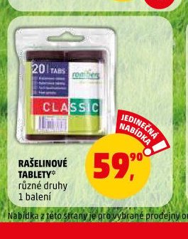 RAŠELINOVÉ TABLETY