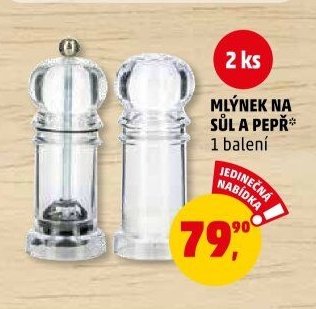 MLÝNEK NA SŮL A PEPŘ
