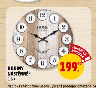 HODINY NÁSTĚNNÉ
