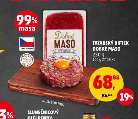 TATARSKÝ BIFTEK DOBRÉ MASO