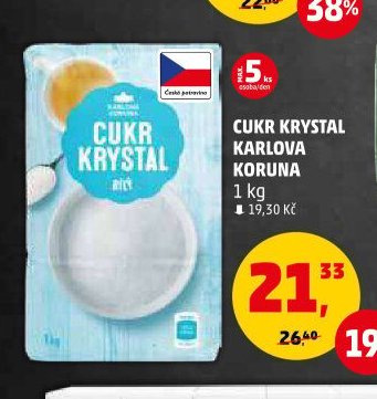 CUKR KRYSTAL KARLOVA KORUNA