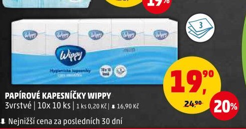 PAPÍROVÉ KAPESNÍČKY WIPPY