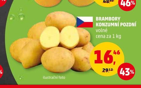 BRAMBORY KONZUMNÍ POZDNÍ
