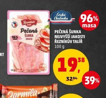 PEČENÁ ŠUNKA NEJVYŠŠÍ JAKOSTI ŘEZNÍKŮV TALÍŘ