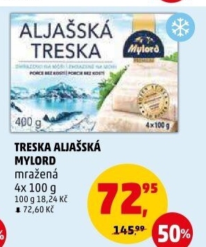 Aljašská treska mražená Mylord