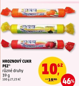 Bonbony z hroznového cukru PEZ