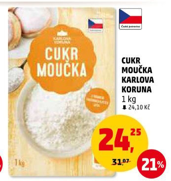 Cukr moučka Karlova Koruna