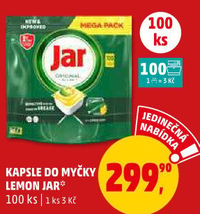 Kapsle do myčky Jar