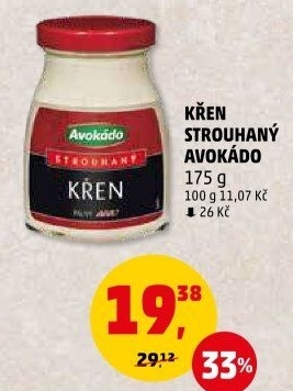 Křen strouhaný Avokádo