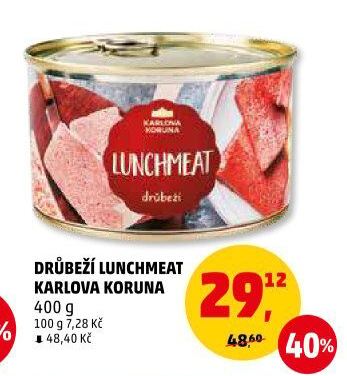 Lunchmeat drůbeží Karlova Koruna