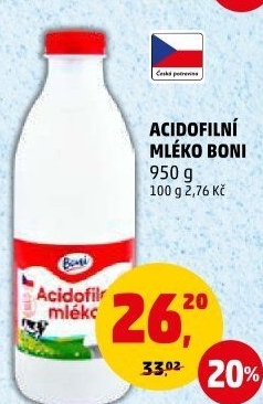 Mléko acidofilní Boni