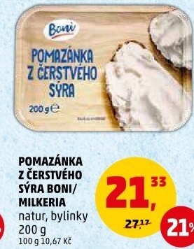 Pomazánka z čerstvého sýra Boni