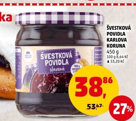 Povidla Karlova Koruna