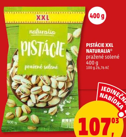 Pražené pistácie Naturalia