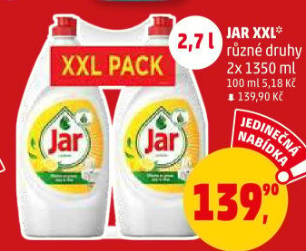 Prostředek na nádobí Jar