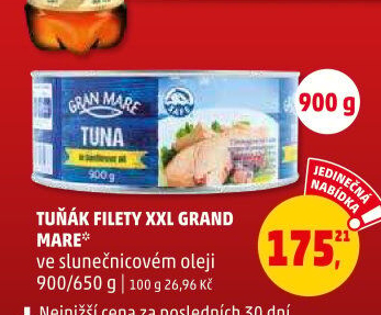 Tuňák filety v oleji Gran Mare