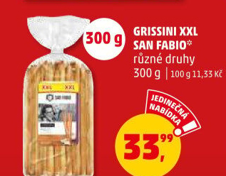 Tyčinky Grissini San Fabio