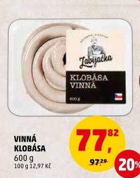 Vinná klobása Dobrá česká Zabijačka