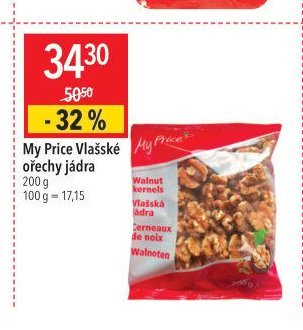 My Price Vlašské ořechy jádra