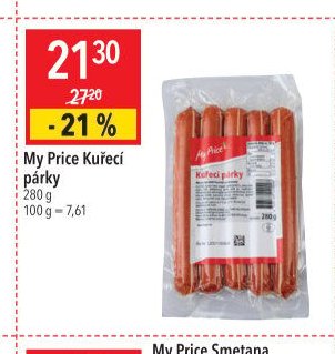 My Price Kuřecí párky