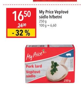 My Price Vepřové sádlo hřbetní