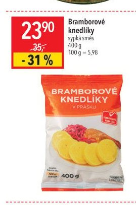Bramborové knedlíky sypká směs