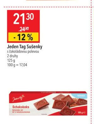 Jeden Tag Sušenky s čokoládovou polevou