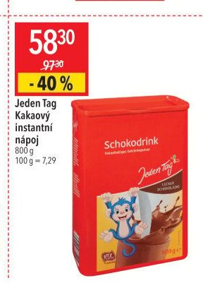 Jeden Tag Kakaový instantní nápoj