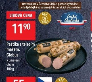 Paštika s telecím masem, Globus