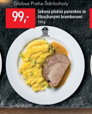 Sekaná plněná panenkou se šťouchanými bramborami