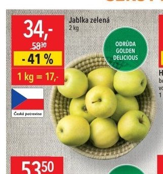 Jablka zelená