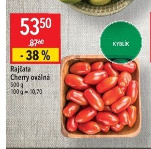 Rajčata Cherry oválná
