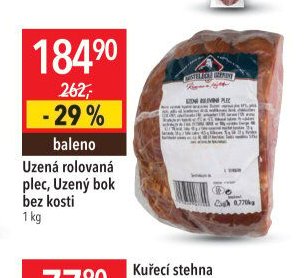 Uzená rolovaná plec, Uzený bok