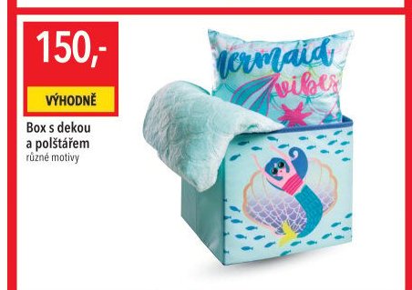 Box s dekou a polštářem