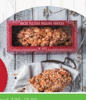 Ručně pletená máslová vánočka de luxe