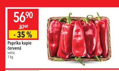 Paprika kapie červená