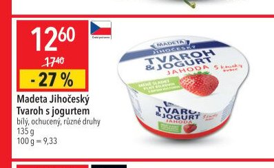 Madeta Jihočeský Tvaroh s jogurtem