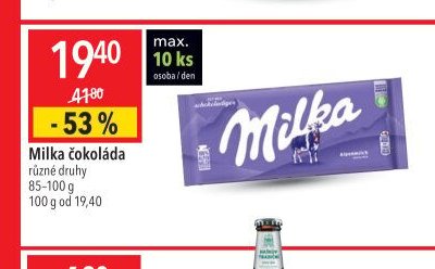 Milka čokoláda
