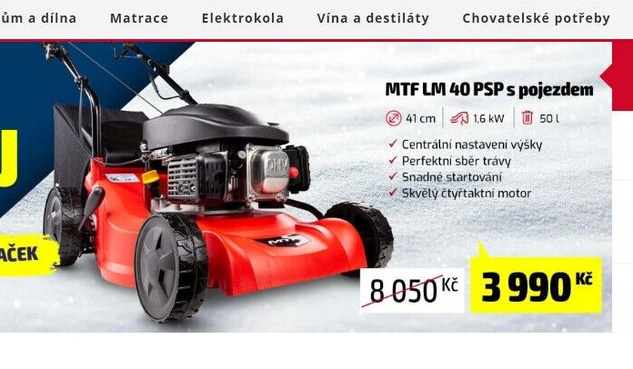 MTF LM 40 PSP s pojezdem - Mountfield akcniletaky.com